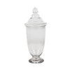 Glass Urn with Lid - Short