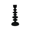 Textured Black Candle Stick - 26cm