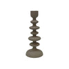 Textured Off White Candle Stick - 26cm