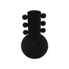 Textured Black Iron Vase - 30cm