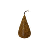 Marble Decorative Pear in Golden Brown - Large