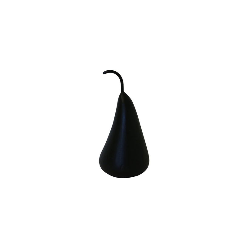 Marble Decorative Pear in Black - Medium