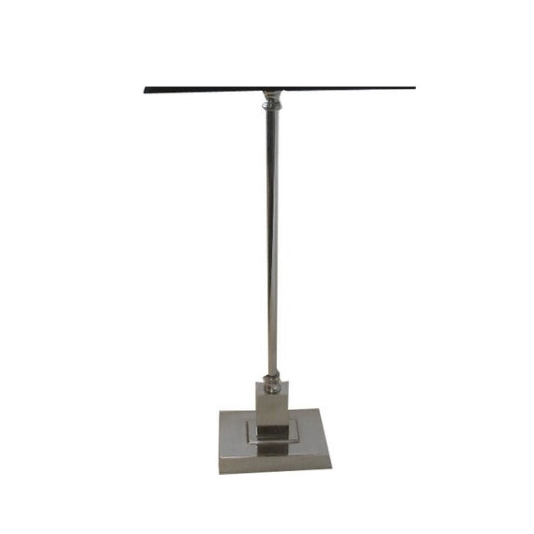 Luxor Rectangle Lampbase in Nickel Finish