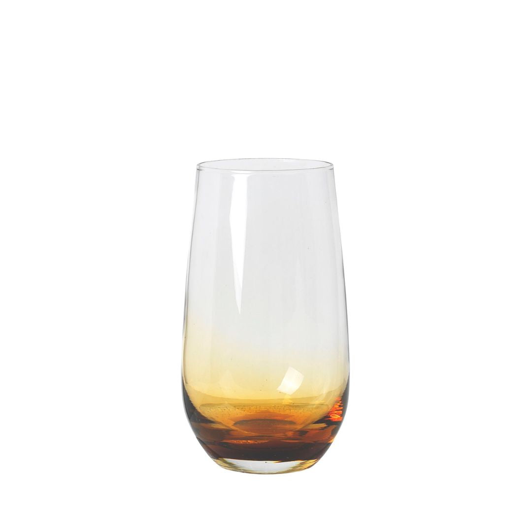 Broste Copenhagen Amber Tall Tumbler Glass