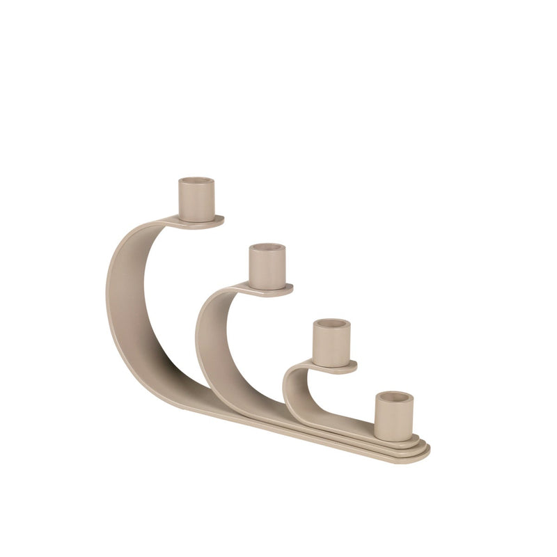 Broste Candlestick Nami Simply Taupe