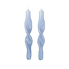 Broste Candle Twist Air Light Blue - Set of 2