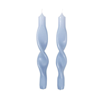 Broste Candle Twist Air Light Blue - Set of 2