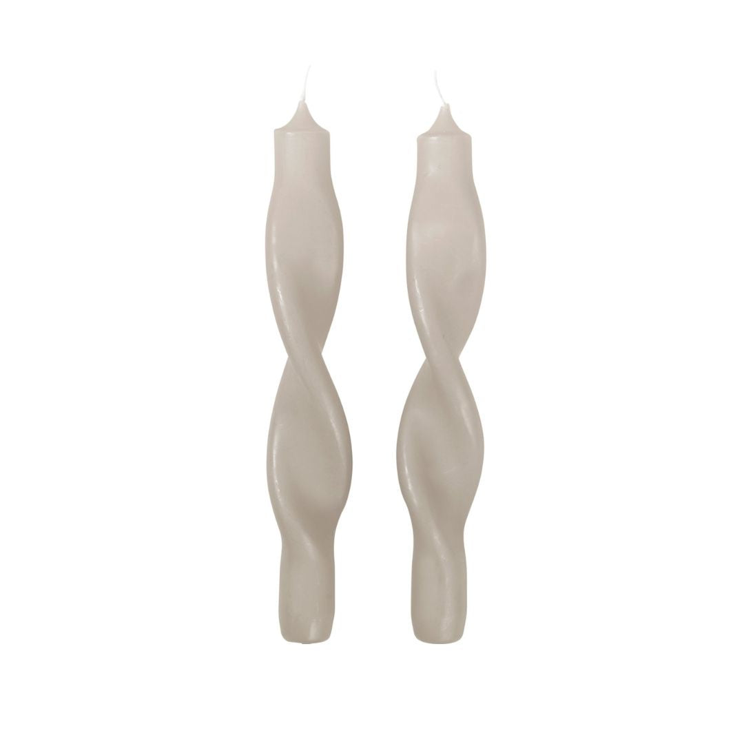 Broste Candle Twist Rainy Day - Set of 2