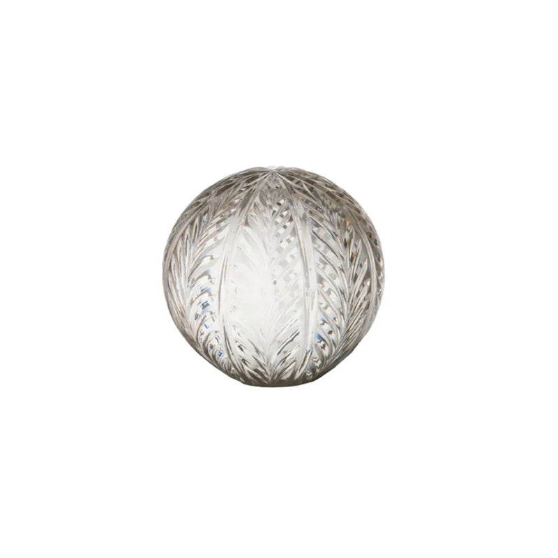 Wing Cut Glass Ball - 5"