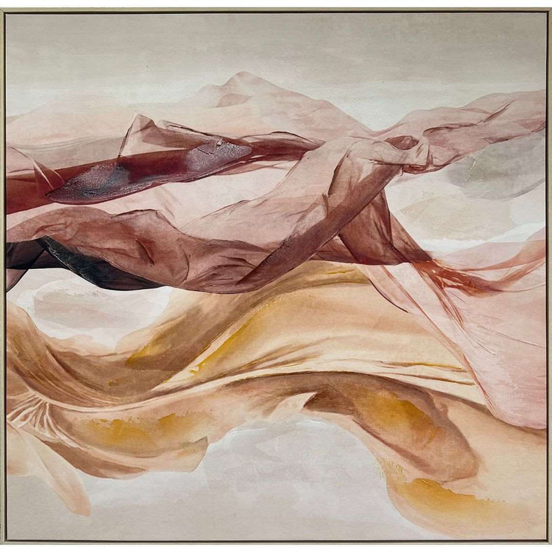 Breeze Canvas with Natural Frame - 1000x1000