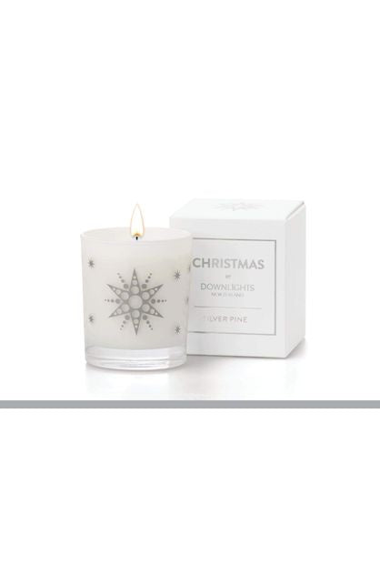 Christmas Candle: Silver Pine