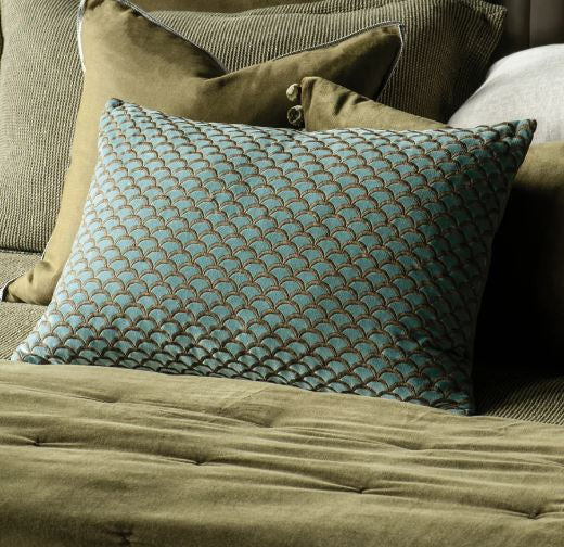 Arco Lagoon Olive Cushion - 60x40
