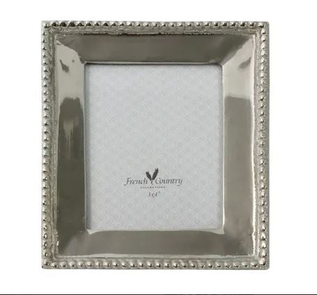 Beaded Nickel Rectangle Photo - Frame 3x4