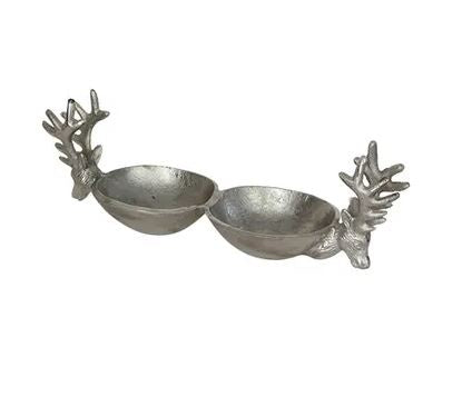Prancer Double Nut Bowl Silver