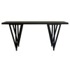 Black Reclaimed Pine Console with Angular Base
