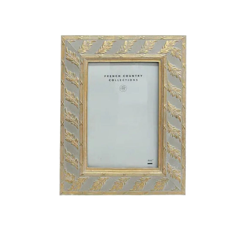 Embossed Leaves Photo Frame - 4x6"