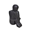 Wooden Sitting Figure Black
