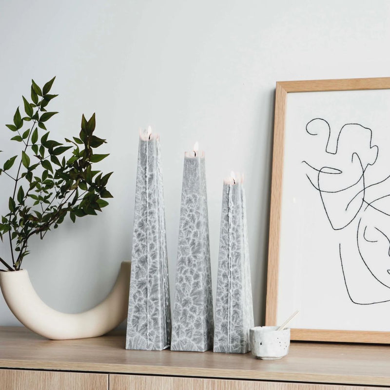 Icicle Candle: Black Iris - Large