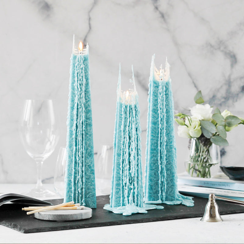 Icicle Candle: Ocean Sage - Medium