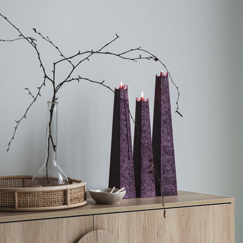 Icicle Candle: Wild Plum - Small