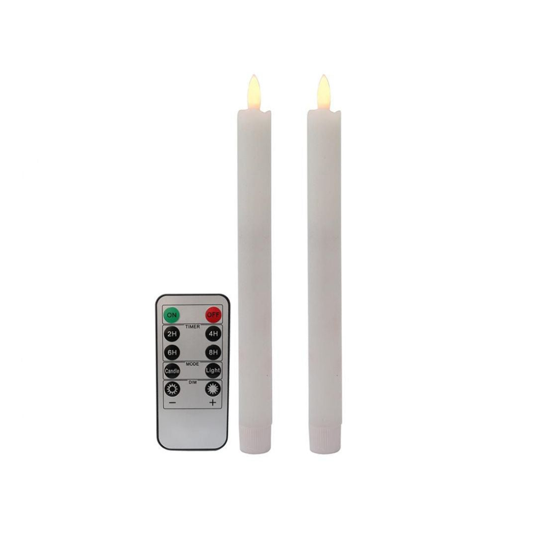 LED Remote Dinner Candle - Set of 2
