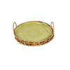 Vert Textured Platter with Seagrass Tray - Small
