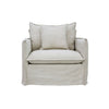 Chantilly Slip Cover Armchair - Salt & Pepper
