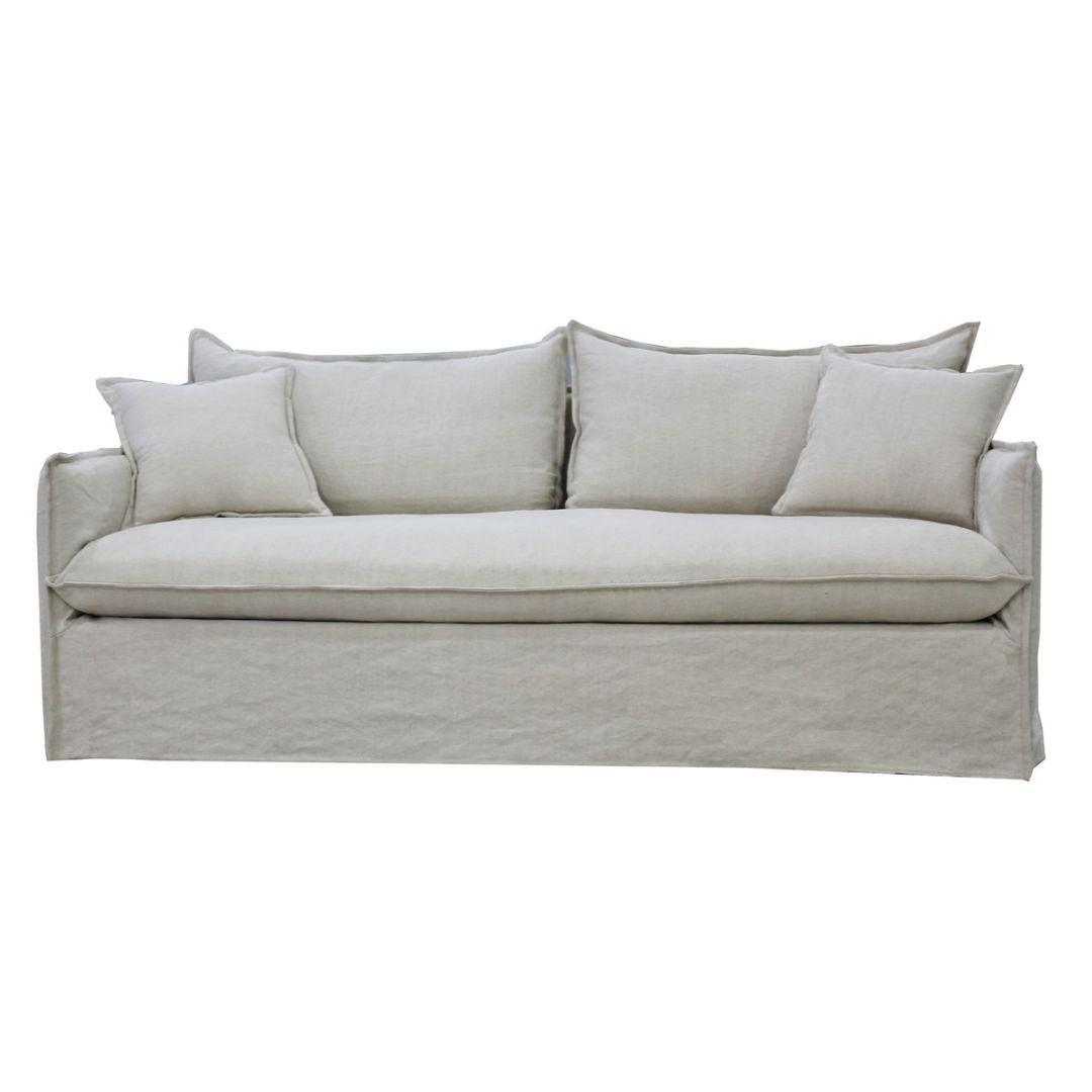 Chantilly Slip Cover 3 Seat Sofa - Salt & Pepper