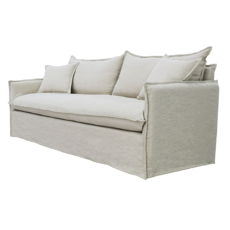 Chantilly Slip Cover 3 Seat Sofa - Salt & Pepper
