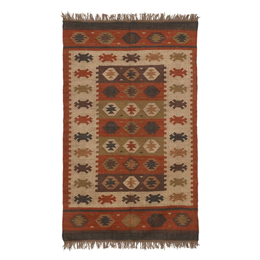 Tribal Pattern Kilim Rug - 1800x1200