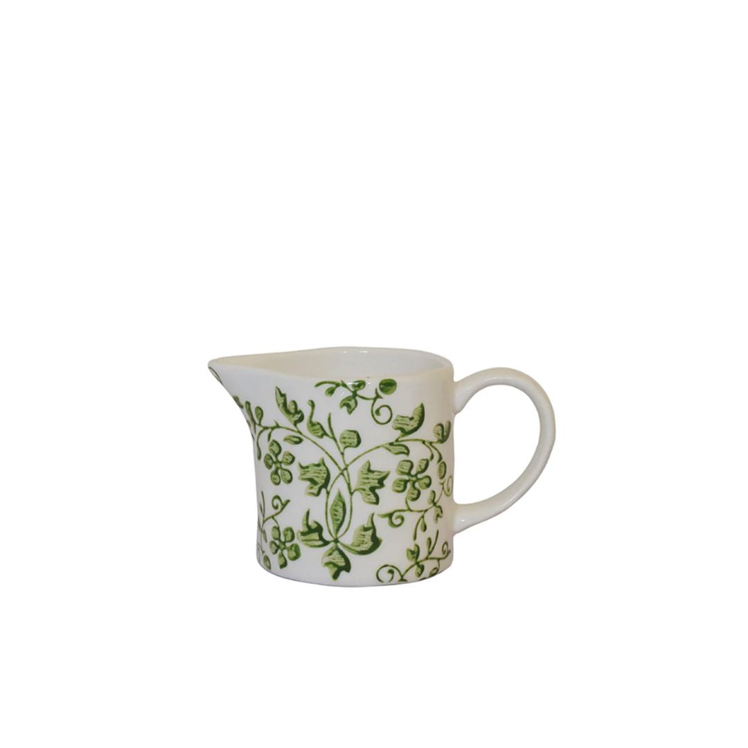 Florentine Verde Handpainted Creamer - Green