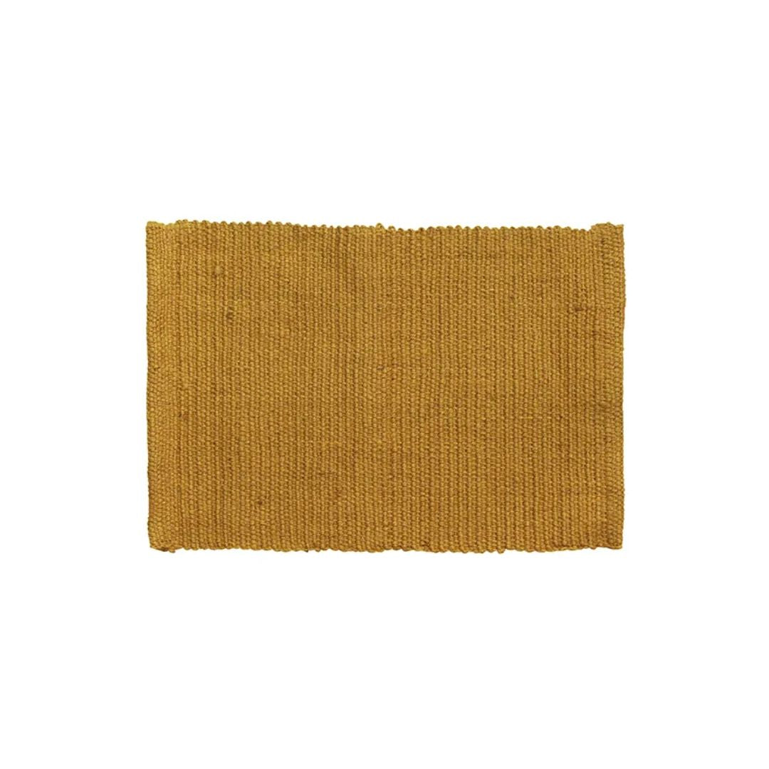 Ribbed Jute Placemat - Tumeric