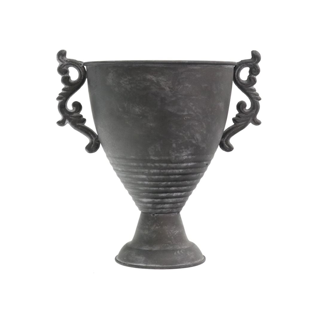 Metal Urn: Black - Large 36cm