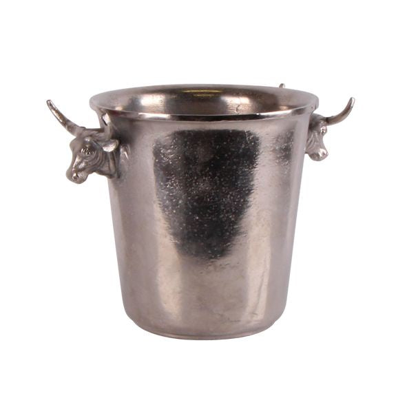 Bull Silver Ice Bucket