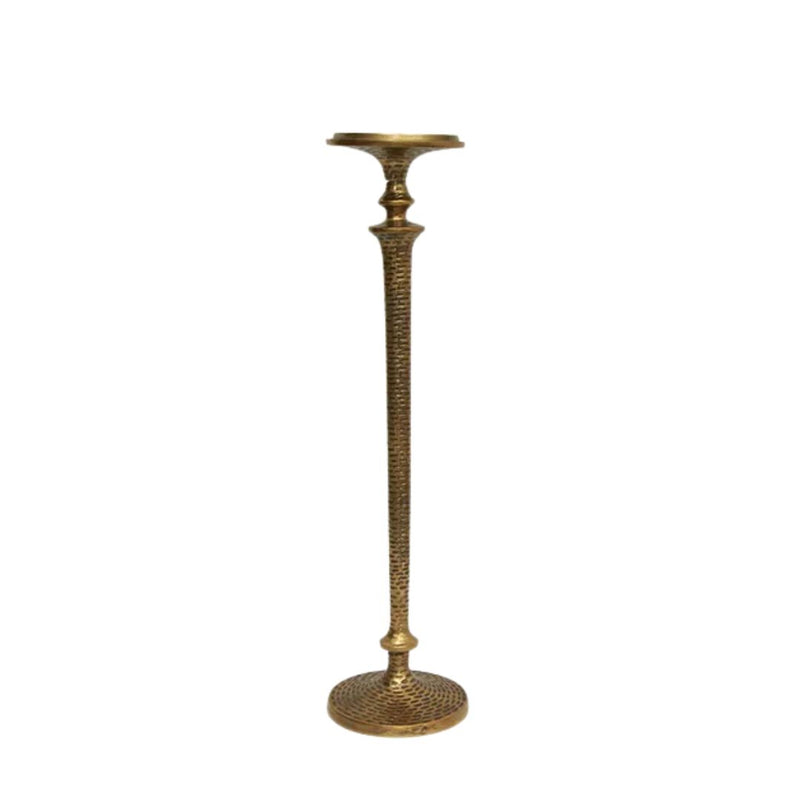 Hammered Pillar Candlestick - Large