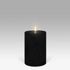 LED Pillar Candle: Matte Black - 10.1x15.2cm