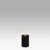LED Pillar Candle: Matte Black - 5x7.6cm