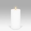 LED Pillar Candle: Nordic White - 10.1x20.3cm