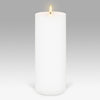 LED Pillar Candle: Nordic White - 10.1x25.4cm