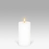 LED Pillar Candle: Nordic White - 7.8x15.2cm