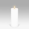 LED Pillar Candle: Nordic White - 7.8x20.3cm