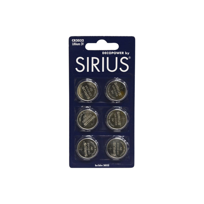 Sirius Batteries: CR2032 Deco Power - 6PK