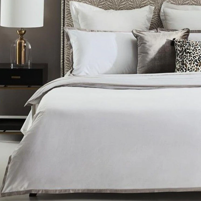 Ribbon Navy Duvet Set - Queen