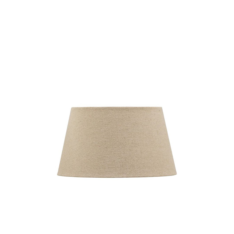 Raw Linen Tapered Drum Lampshade - 36cm