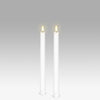 LED Taper Candle: Nordic White - Pack of 2 - 2.3x25cm