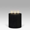 LED Triple Wick Candle: Matte Black - 15.2x15.2cm