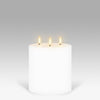 LED Triple Wick Candle: Nordic White - 15.2x15.2cm