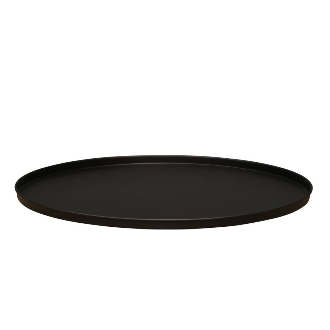 Studio Black Round Ottoman Tray