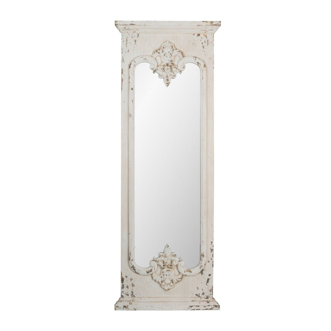 Distressed White Mirror