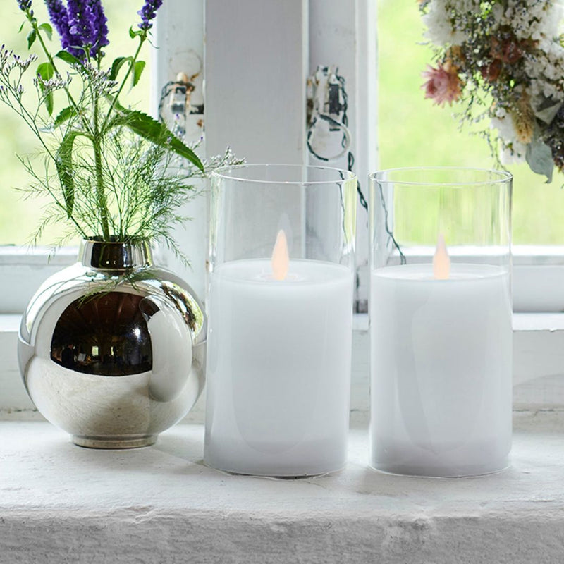 Sirius Ivy Glass Candle Mini Clear - Set of 2